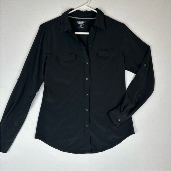 EXOFFICIO UPF 50+ Women's Button-Down Shirt in Black - Picture 7 of 9